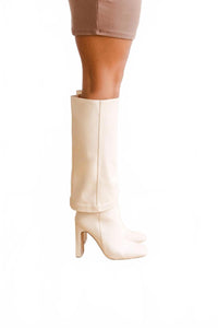 Lulus Lorlia Almond Square Toe Knee High Boots - 11 NWOB