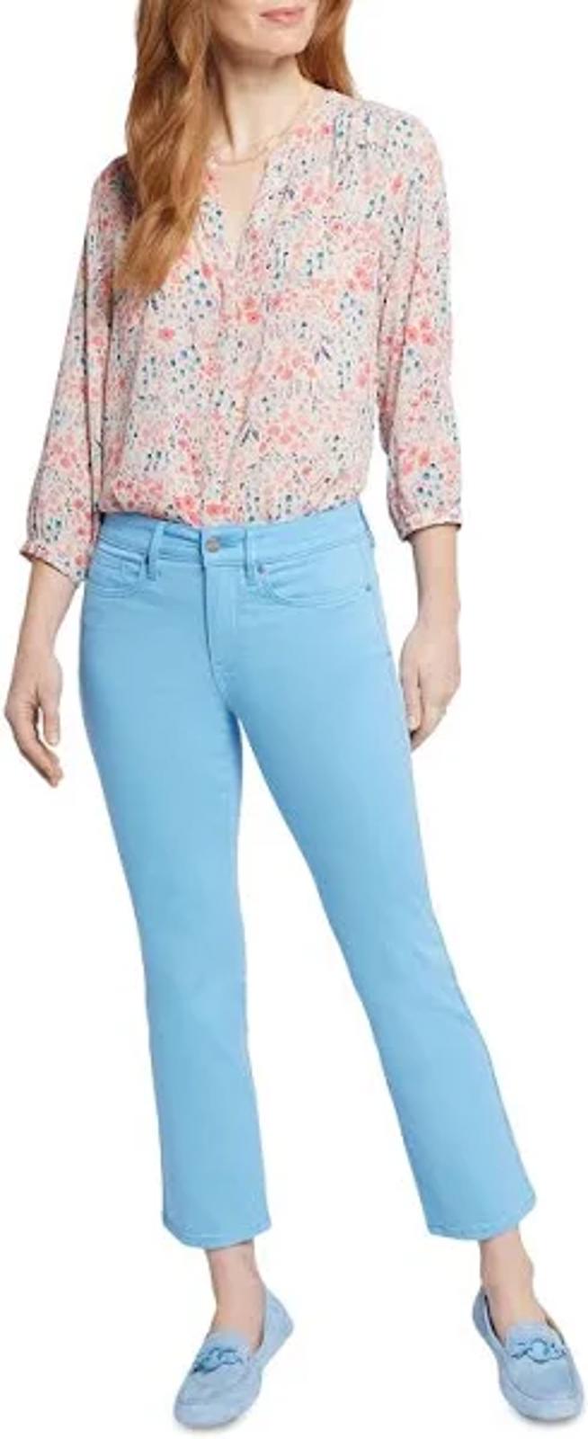 NYDJ Marilyn Straight LiftXTuck Ankle Jeans Bluebell. Size 00 NWT