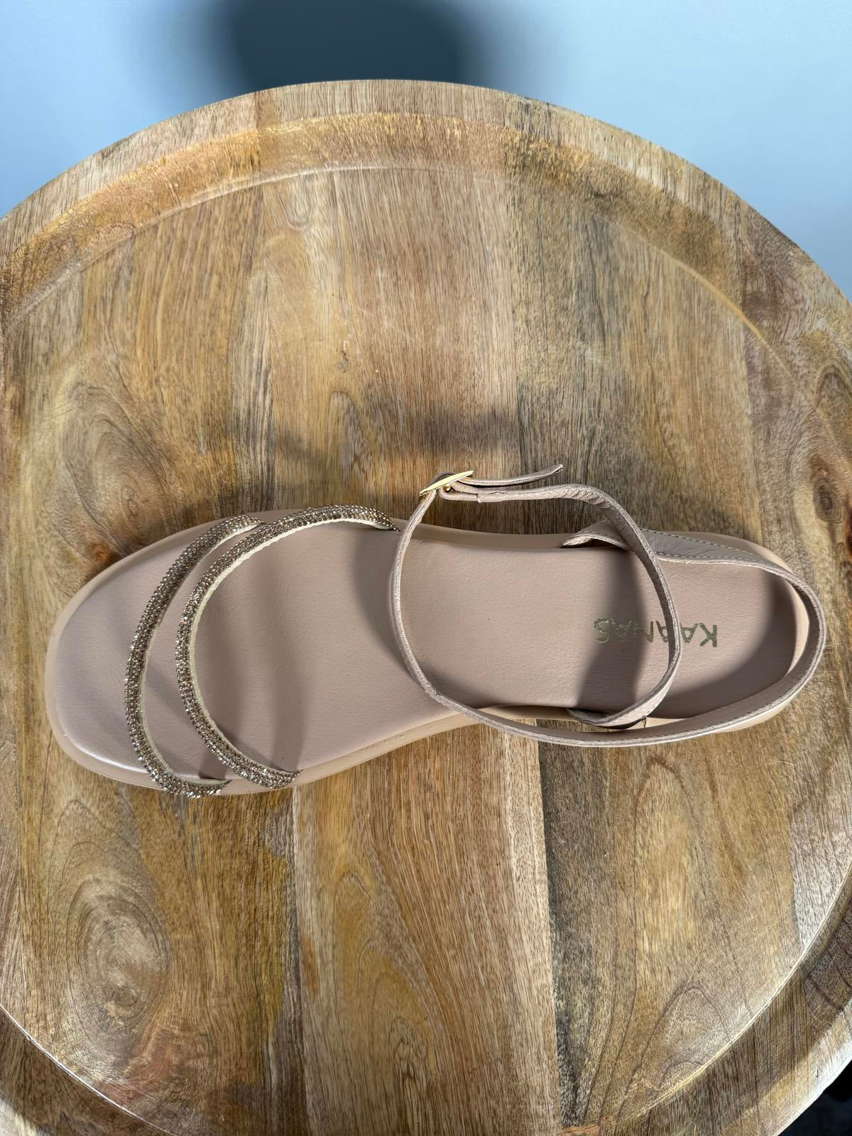 Kaanas Marquis Sandals Caramel Size 10 New in Box