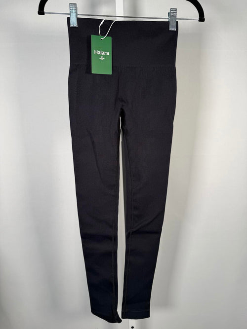 NWT Halara Women's High Waist Tummy Control Butt Lifting Black Leggings Size S
