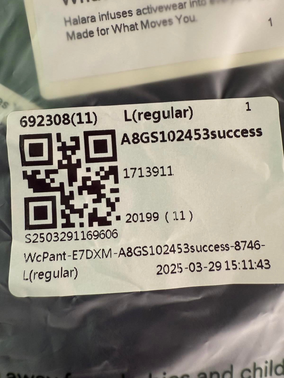 NWT Halara High Waisted Pocket Solid Work Tapered Pants Dark Green L