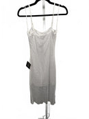 Lulus Memorable Glow White Fishnet Rhinestone Bodycon Midi Dress - S NWT