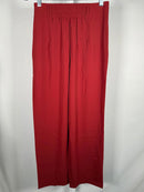 NWT Halara High Waisted Pocket Shirred Straight Leg Work Pant Madder Brown S