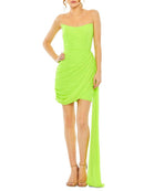 MAC DUGGAL Strapless Drape Bodycon Mini Dress Size 4