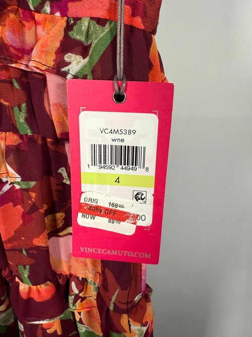NWT Vince Camuto Floral Maxi Dress Size 4