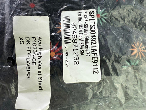 NWT Splits59 Ava High Waist Floral Bike Short XS