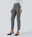 NWT Halara Flex™ High Waisted Pocket Houndstooth Plaid Skinny Work Pants Size S