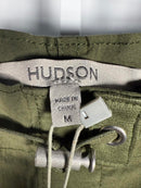 NWT Hudson Women's Drawstring Cargo Parachute Pants Green Size Medium