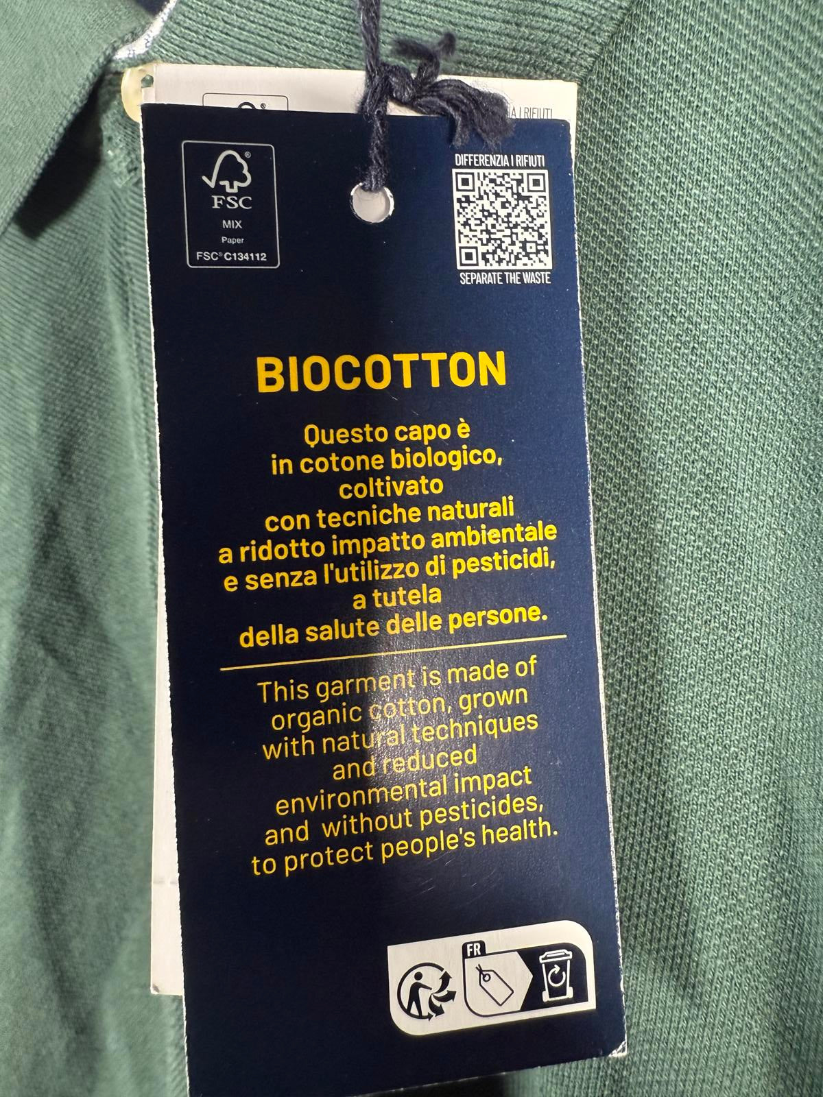 PIOMBO Polo Shirt Dark Green Size M NWT