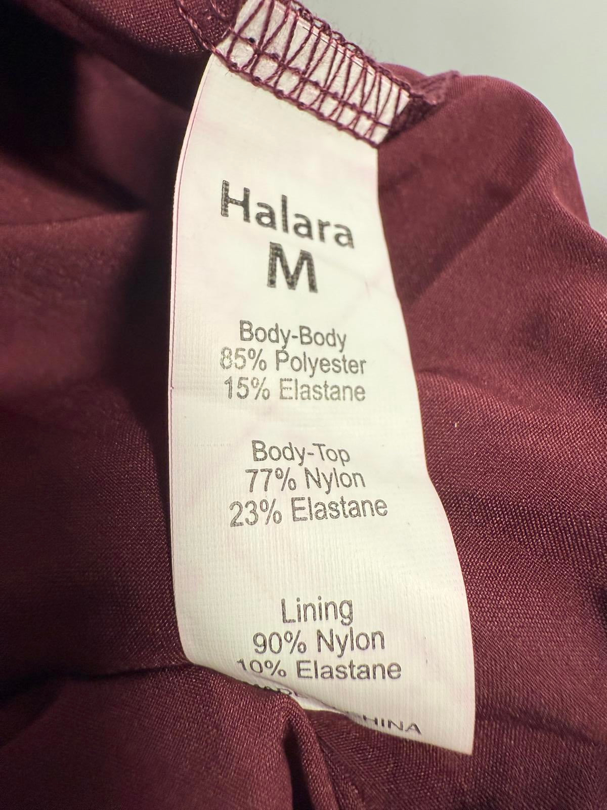 NWT Halara Breezeful High Low 2 Piece Pocket Flowy Midi Casual Dress Amaranth -M