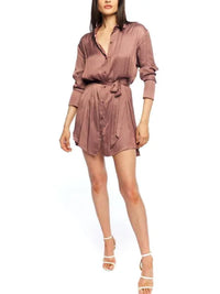 Lblc The Label Carmen Shirt Dress Rose - M NWT
