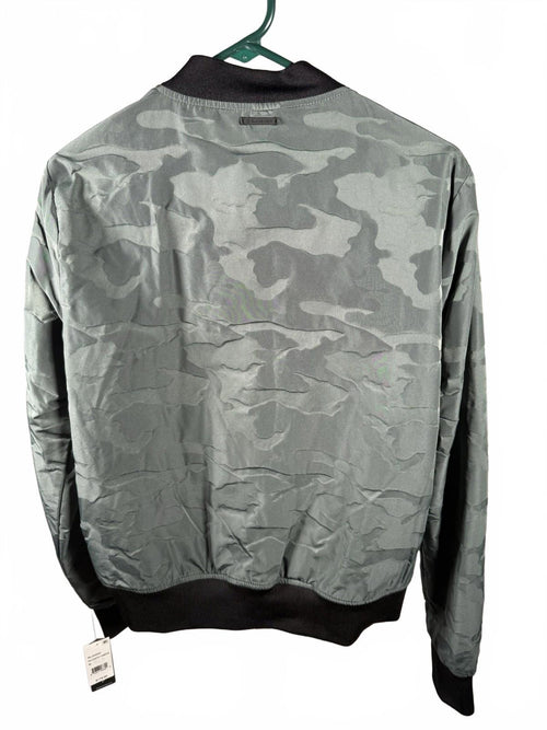 Blanc Noir Reversible Camo Print Bomber Jacket Size M