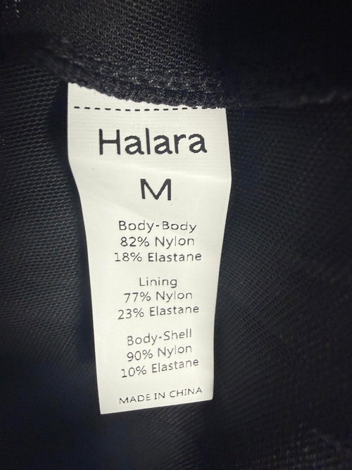 NWT Halara Black Mini Dress Halter Back Size Medium