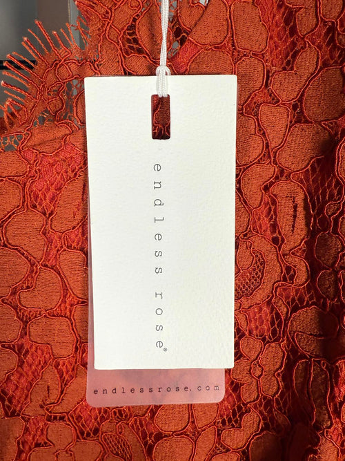 NWT Revolve Endless Rose Cut Back Detailed Bodysuit L