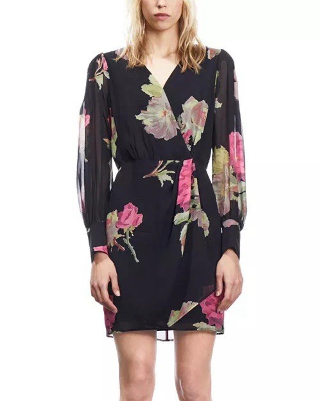 The Kooples Floral Print Mini Dress US Size Small $415 MRSP