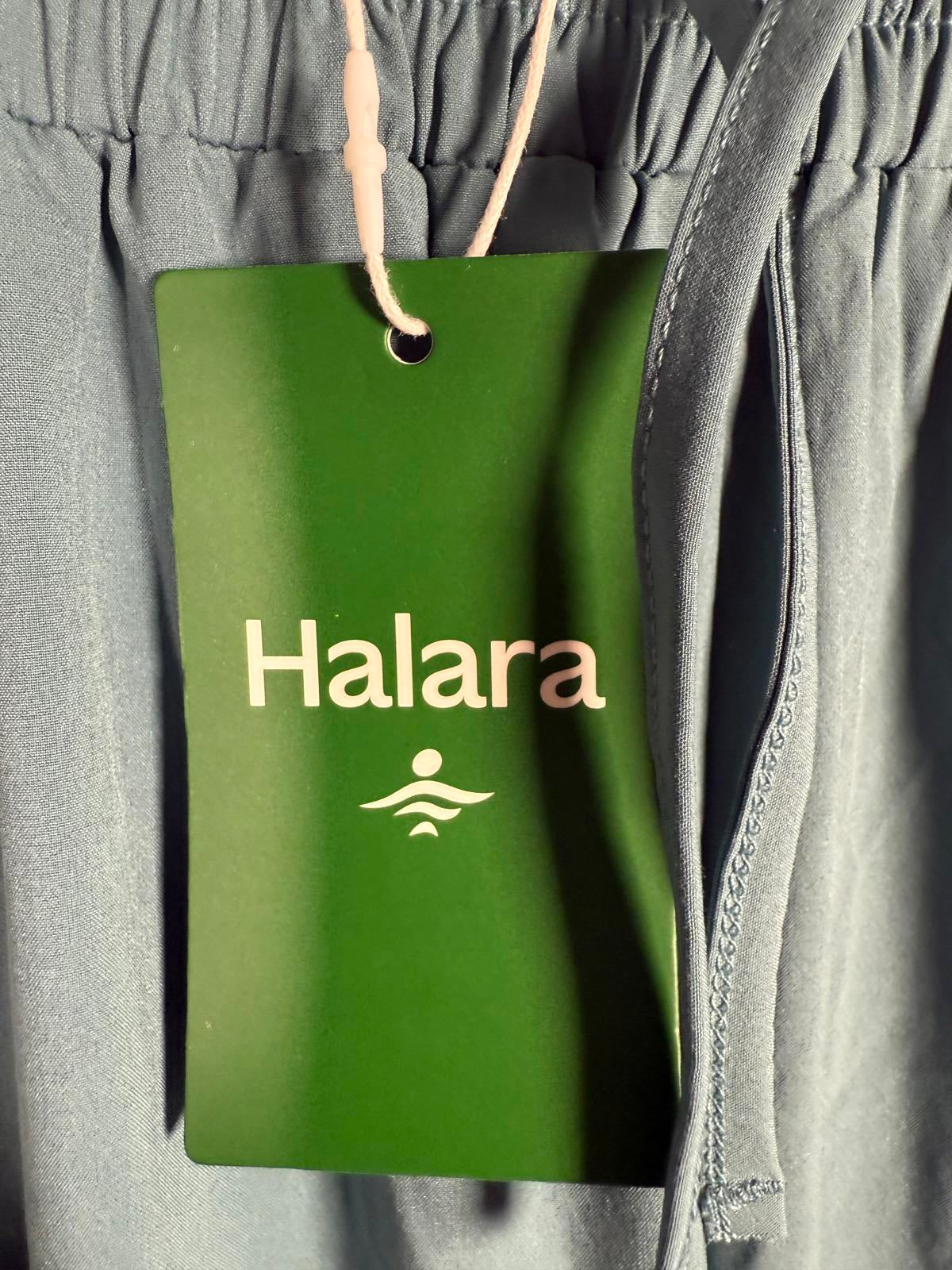 NWT Halara High Waisted Drawstring Pocket Hem Casual Joggers Mineral Blue Size L