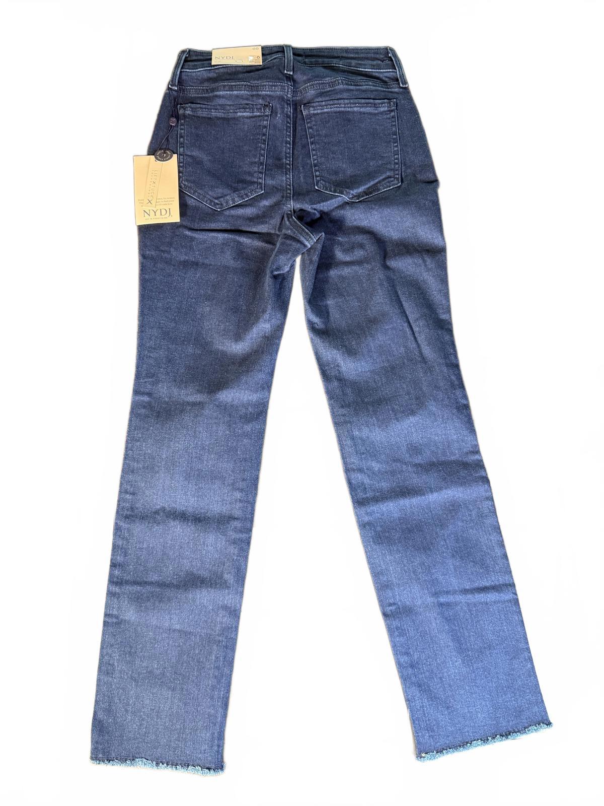 NYDJ Sheri Slim Ankle Fray Hem in Mystique. LiftXTuck Technology. Size 00. NWT