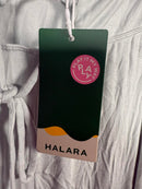 NWT Halara Ribbed Cowl Neck Lace Up Midi Dress Size M