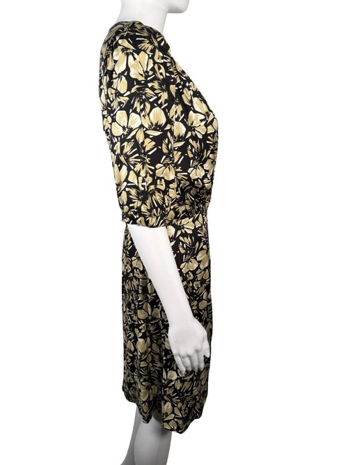 NWT The Kooples Twill Flowers Dress (French Size 2) $365 MRSP