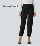 NWT Halara Flex Mid High Waist Tummy Control Side Zip Slim Work Pants Black S