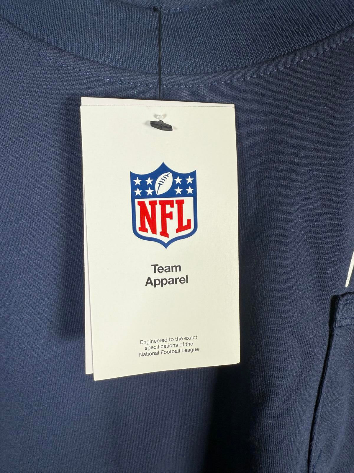 NWT Nike Women's New England Patriots Pocket T-Shirt, Navy Size XXL