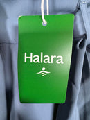 NWT Halara High Waisted Belted Pocket Wide Leg Work Pants Deep Sea Gray Blue XL