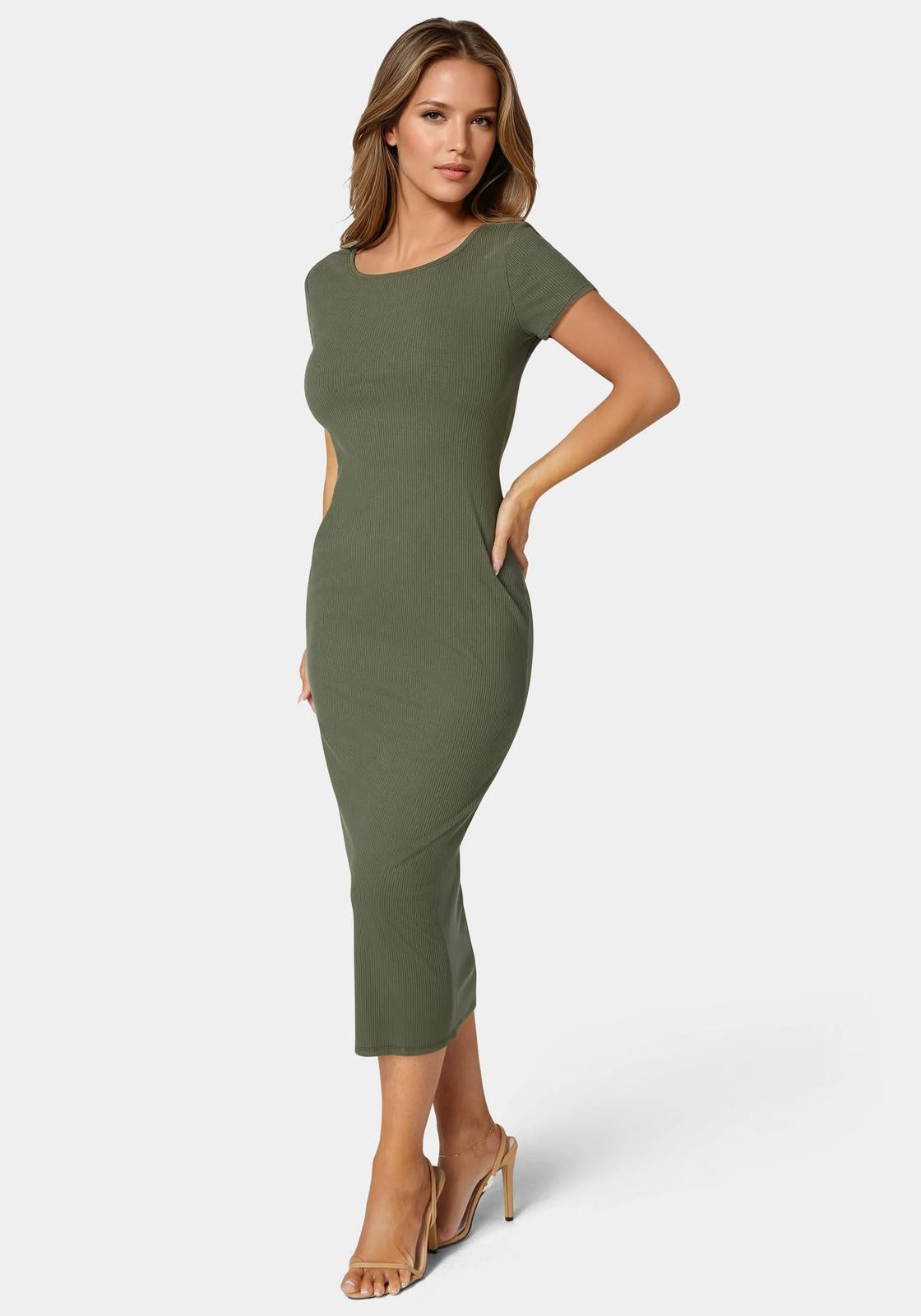 Bebe Rib T Shirt Maxi Dress Size S NWT