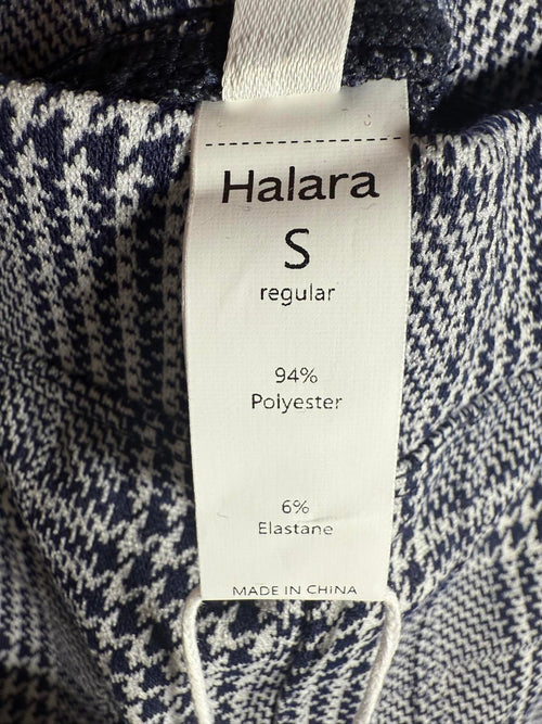 NWT Halara Flex™ High Waisted Pocket Houndstooth Plaid Skinny Work Pants Size S