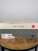 SUN STONE Women's Finnickk Strappy Espadrille Wedge Sandals Nude Size 11 NWB