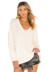 NWT Free People Brookside Tunic Sweater Ivory Size Small