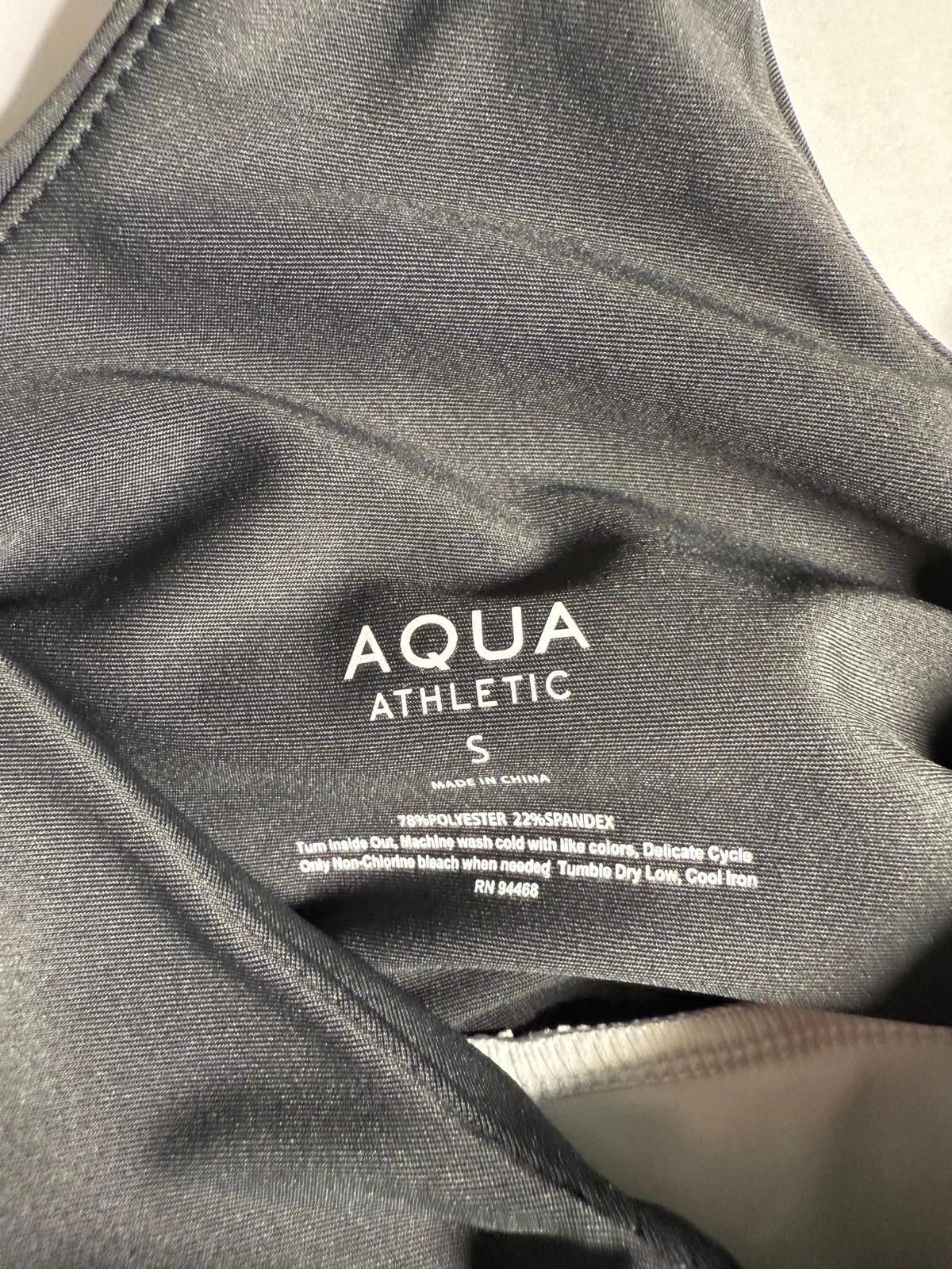 Aqua Women's Colorblock Racerback Sports Bra - S