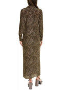 The Kooples Leopard Print 100% Silk Maxi Shirt Dress Size US S / FR 1 $490 NWT