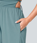 NWT Halara Breezeful™ Lace Up Pocket Quick Dry Casual Jumpsuit Size Small