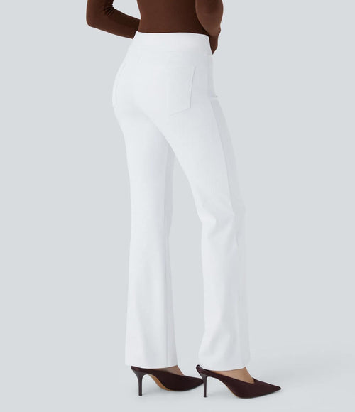NWT Halara Flex™ Mid Rise Pocket Work White Pants Size Large