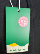 NWT Halara Flex™ High Waisted Pocket Wide Leg Waffle Work Pants Black Size L