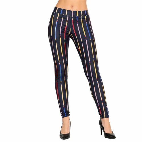 NWT Tipsy Elves Pencil Print Leggings Women's Size Small