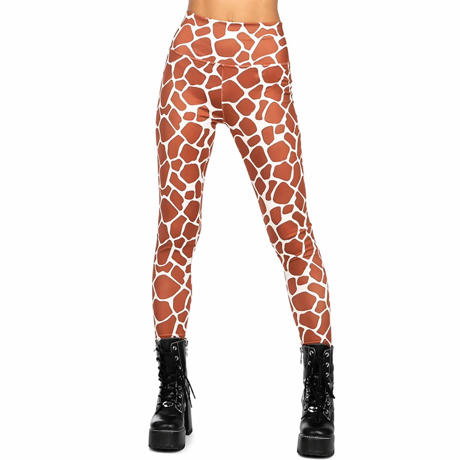 NWT Tipsy Elves Giraffe Leggings Women's Size Large