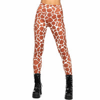 NWT Tipsy Elves Giraffe Leggings Women's Size Large