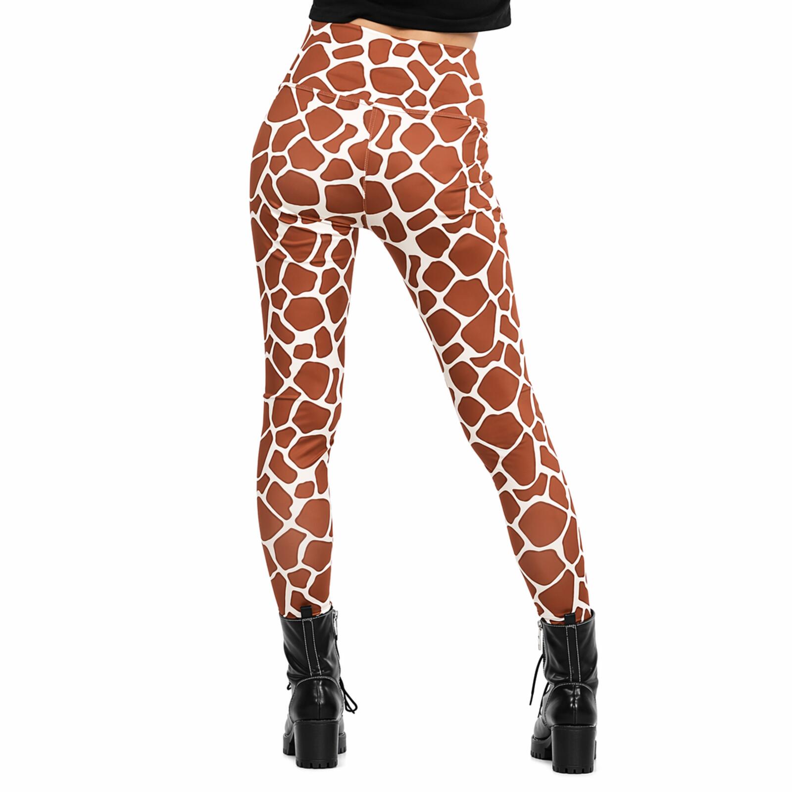 NWT Tipsy Elves Giraffe Leggings Women's Size Large