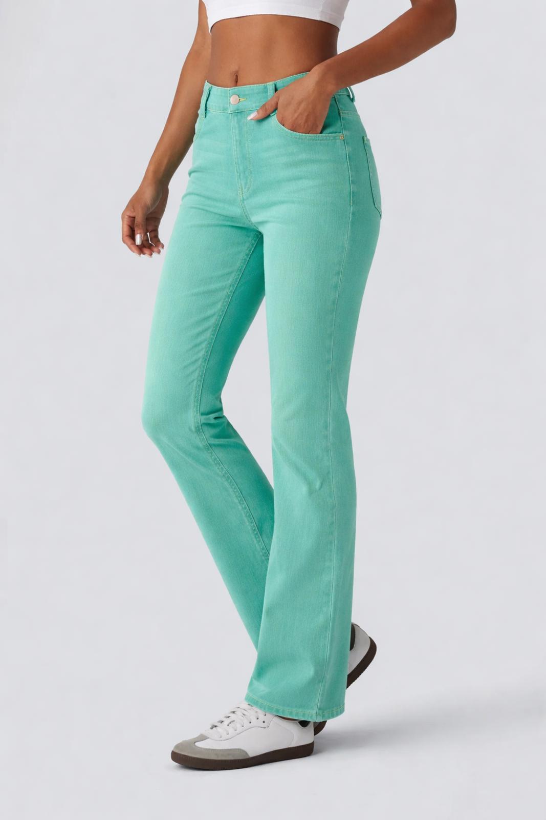 NWT Halara Flex™ High Waisted Pockets Washed Casual Bootcut Jeans Size XS