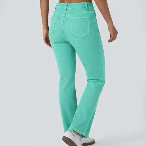NWT Halara Flex™ High Waisted Pockets Washed Casual Bootcut Jeans Size XS