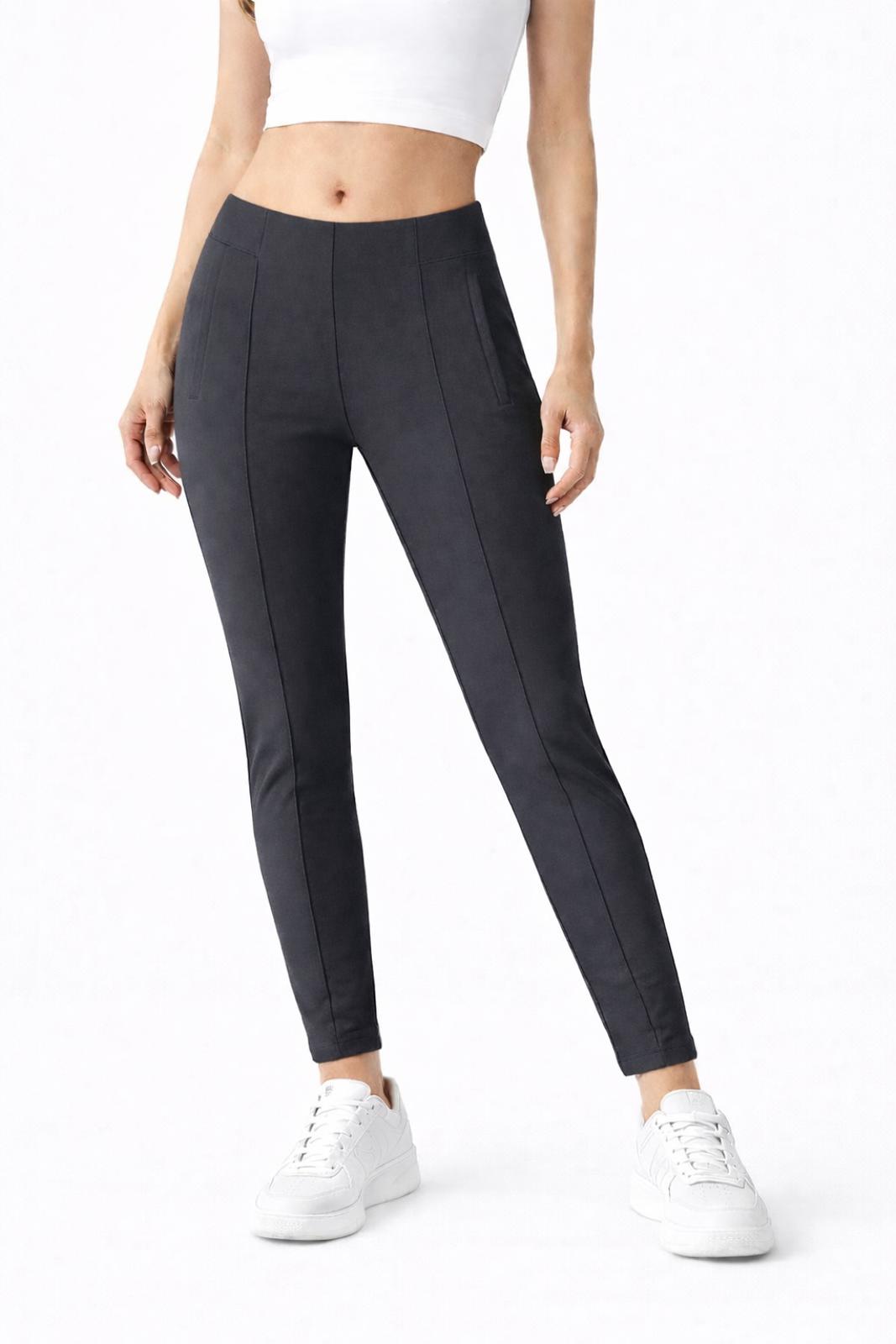 NWT Halara Leggings Black Zipper Pocket 7/8 Length Size Medium