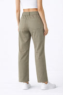 NWT Halara Women's Straight-Leg Pants with Front Patch Pockets Size Medium