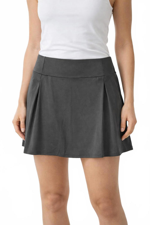 NWT Halara 2-In-1 Black Skirt Skort Built-In Shorts Activewear Gray Size XL