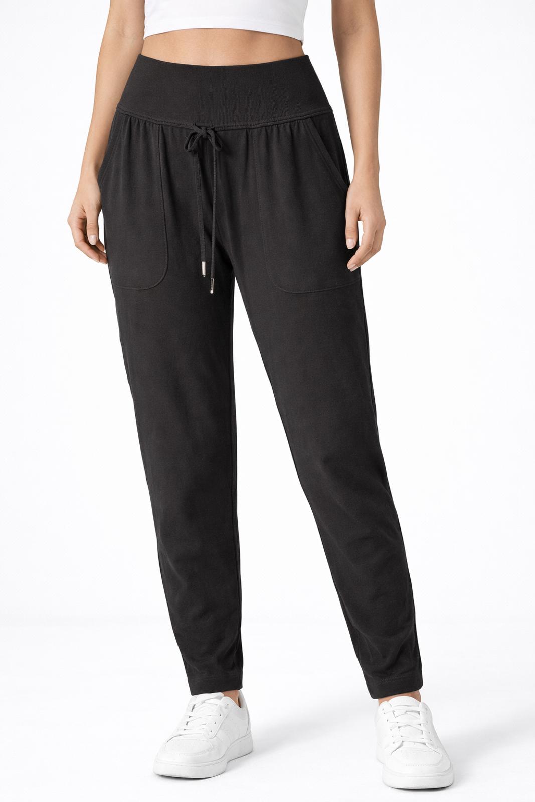 NWT Halara Small Black Sweatpants High Waisted Jogger Lounge Pants Size Small