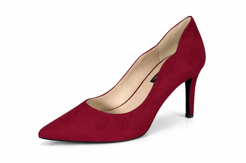 French Connection Burgundy Suede Pointed Toe Stiletto Heels Size 9 NWB