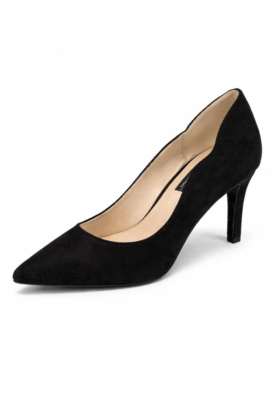 French Connection Black Suede Pointed Toe Pumps Heels Women's US Size 8.5 NWB