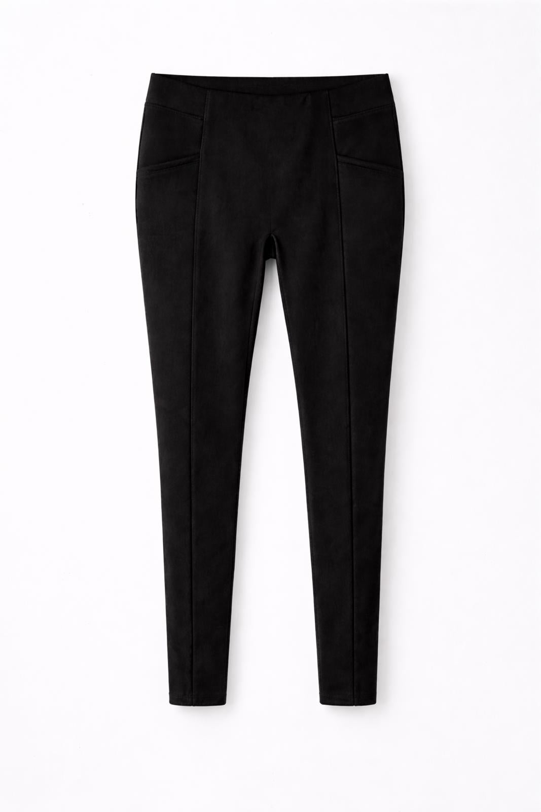 NWT Halara Women’s Black Faux Suede Skinny Pants 7/8 Length - Size XL