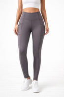 NWT Halara High-Waist Pocket Leggings Gray Performance Activewear - XS