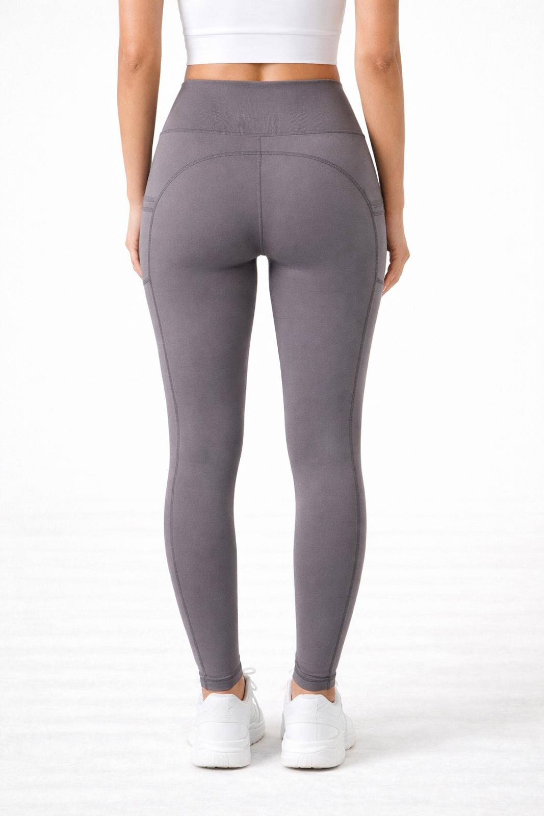 NWT Halara High-Waist Pocket Leggings Gray Performance Activewear, Size XS